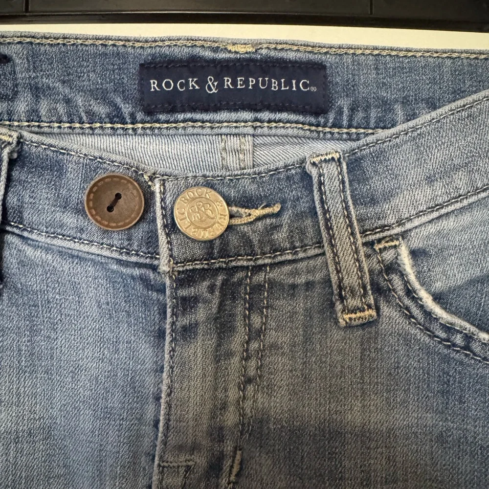 Rock & Republic Jeans Straight Leg Size 8 Womens‎ Pants Y2K Denim 26” Inseam
